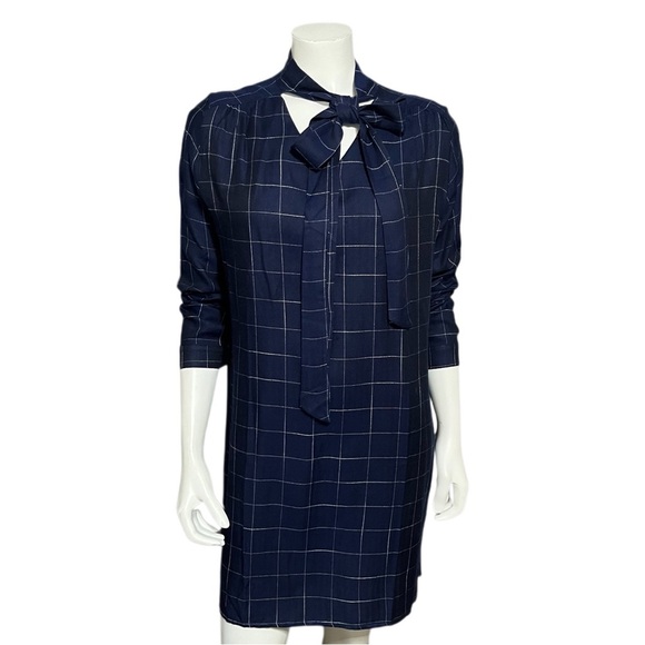Amaryllis Tops - ⭐️Amaryllis Blue Checkered Print 100% Cotton Tunic Top Sz-XL